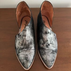 Free People Metallic Royal Flat